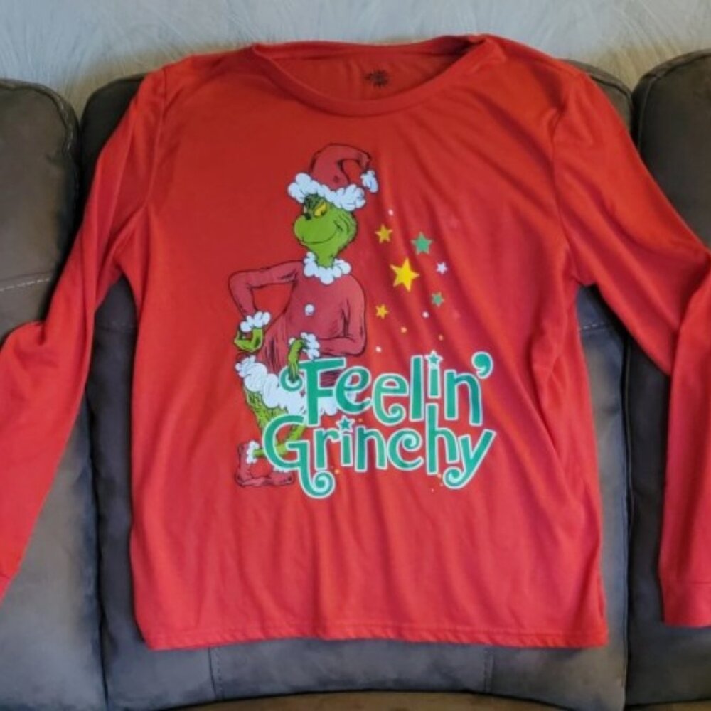 Feeling Grinchy - The Grinch L pj pajama T Shirt top